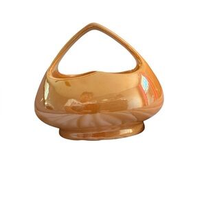 Vintage Czech Lusterware Basket